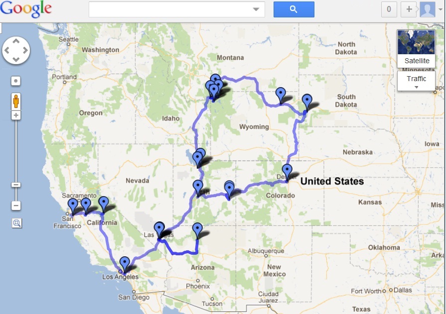 九天4千多英里（6千4百公里）9个州